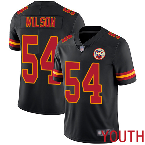 Youth Kansas City Chiefs #54 Wilson Damien Limited Black Rush Vapor Untouchable Nike NFL Jersey->youth nfl jersey->Youth Jersey